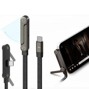 2-in-1 Invisible Holder Charger Cable - 240W Fast Charging Cord with Built-in Phone Stand. | Best Charging Cable