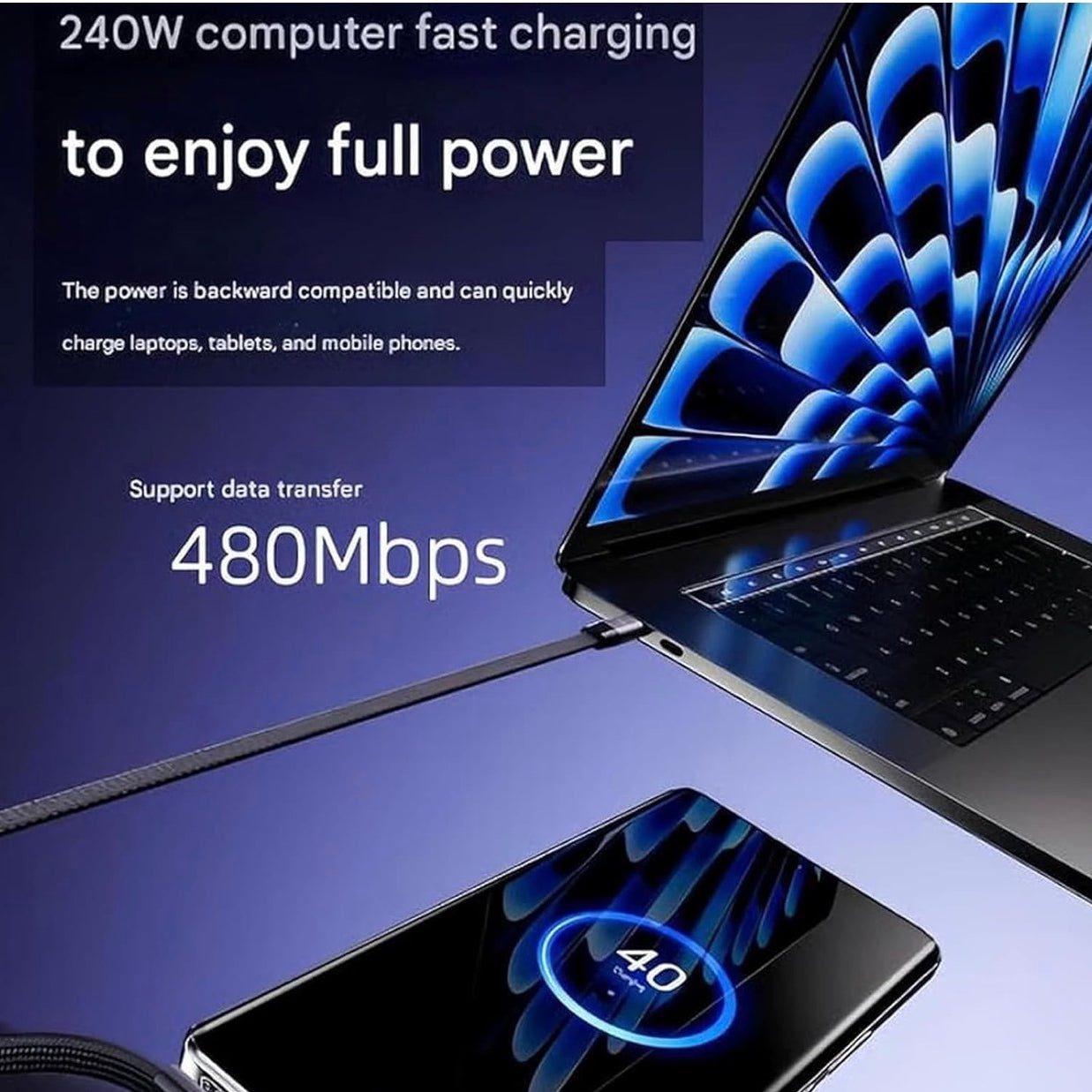 2-in-1 Invisible Holder Charger Cable - Image 6